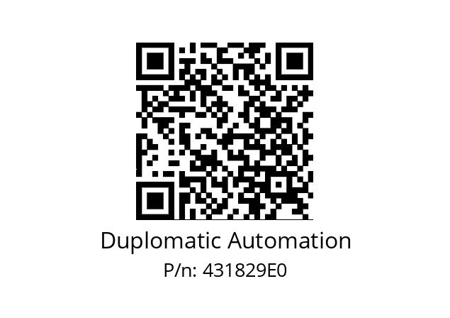   Duplomatic Automation 431829E0