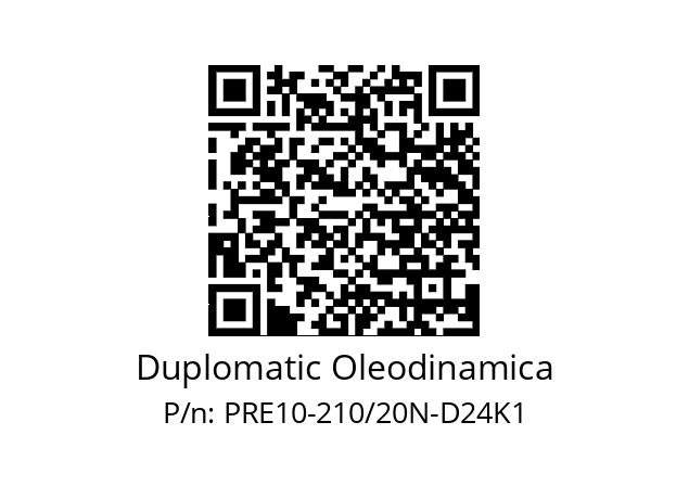   Duplomatic Oleodinamica PRE10-210/20N-D24K1