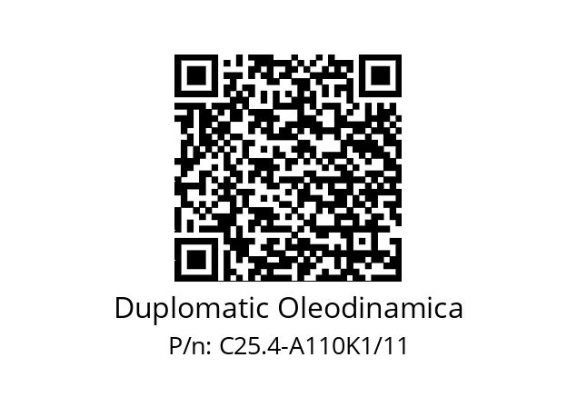   Duplomatic Oleodinamica C25.4-A110K1/11