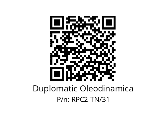   Duplomatic Oleodinamica RPC2-TN/31