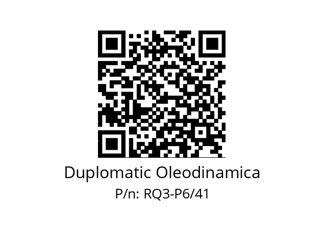   Duplomatic Oleodinamica RQ3-P6/41