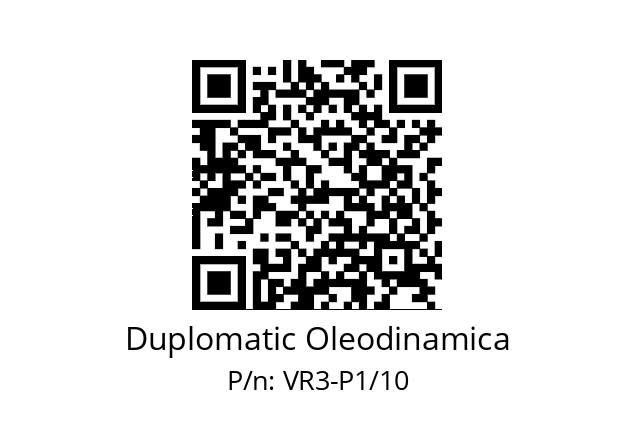   Duplomatic Oleodinamica VR3-P1/10