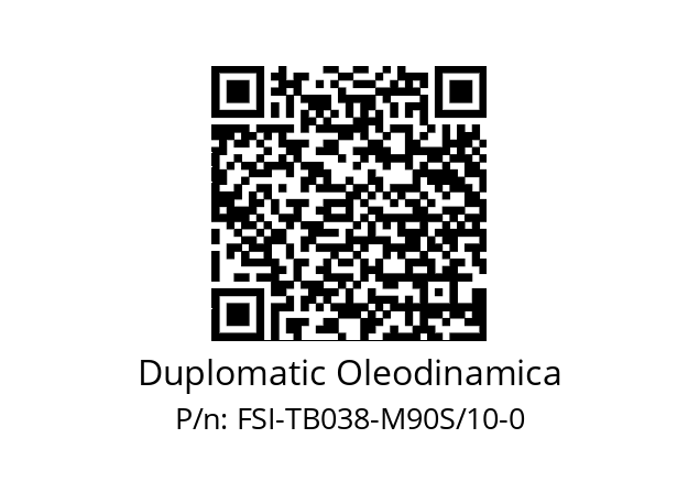   Duplomatic Oleodinamica FSI-TB038-M90S/10-0