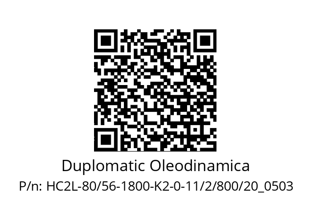   Duplomatic Oleodinamica HC2L-80/56-1800-K2-0-11/2/800/20_0503