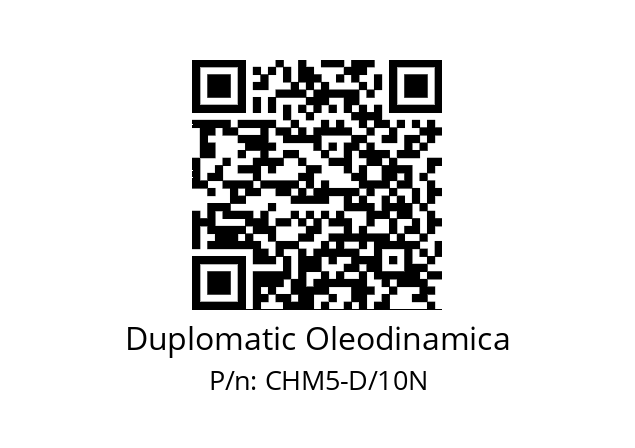   Duplomatic Oleodinamica CHM5-D/10N