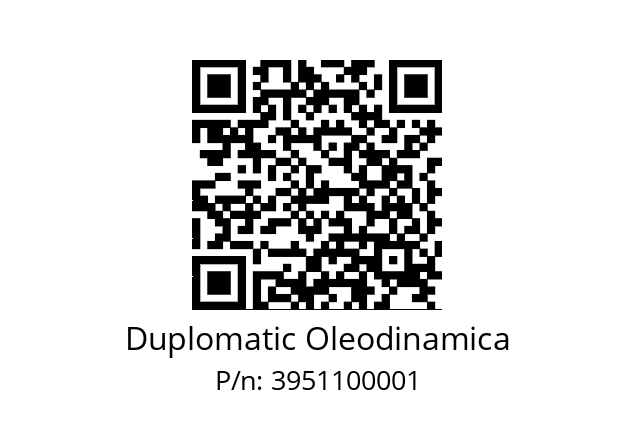   Duplomatic Oleodinamica 3951100001