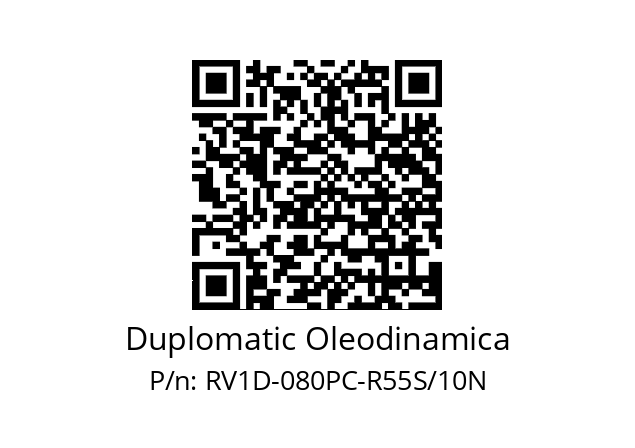   Duplomatic Oleodinamica RV1D-080PC-R55S/10N