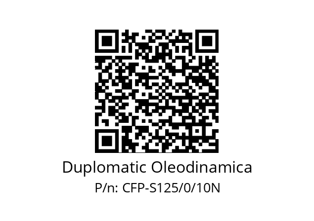   Duplomatic Oleodinamica CFP-S125/0/10N