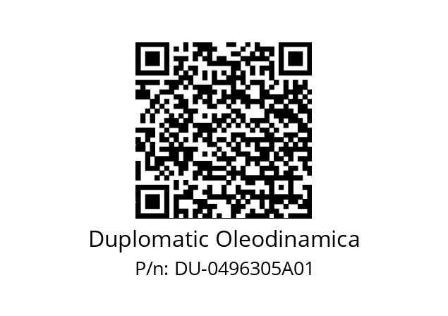   Duplomatic Oleodinamica DU-0496305A01