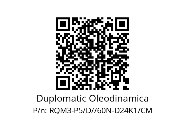   Duplomatic Oleodinamica RQM3-P5/D//60N-D24K1/CM