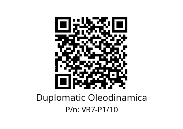   Duplomatic Oleodinamica VR7-P1/10