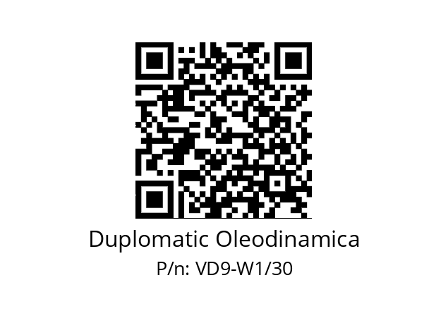   Duplomatic Oleodinamica VD9-W1/30