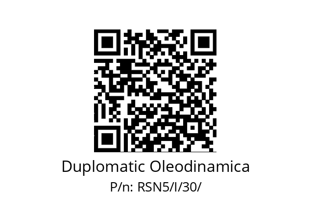   Duplomatic Oleodinamica RSN5/I/30/