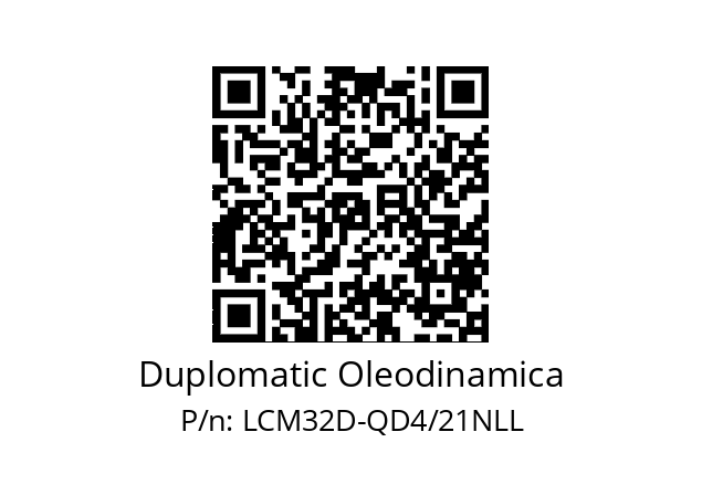   Duplomatic Oleodinamica LCM32D-QD4/21NLL