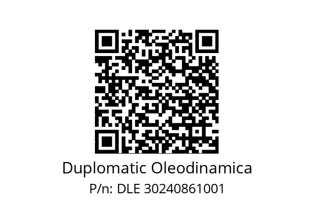   Duplomatic Oleodinamica DLE 30240861001