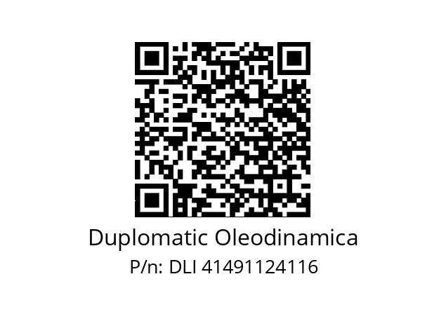   Duplomatic Oleodinamica DLI 41491124116