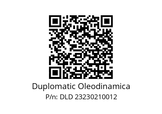   Duplomatic Oleodinamica DLD 23230210012