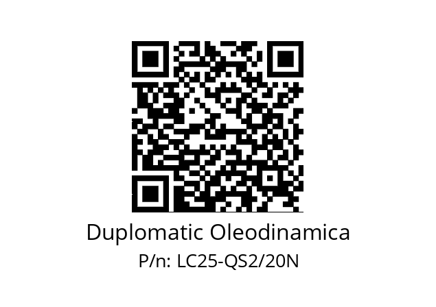   Duplomatic Oleodinamica LC25-QS2/20N