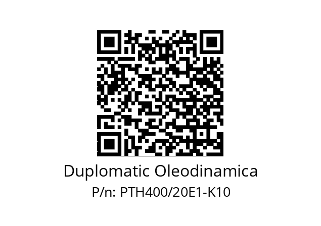   Duplomatic Oleodinamica PTH400/20E1-K10