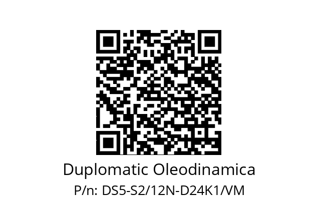   Duplomatic Oleodinamica DS5-S2/12N-D24K1/VM