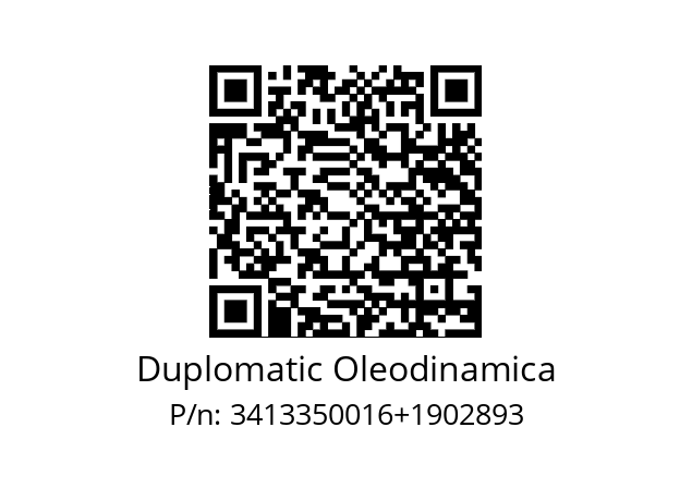   Duplomatic Oleodinamica 3413350016+1902893