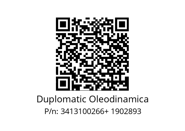   Duplomatic Oleodinamica 3413100266+ 1902893