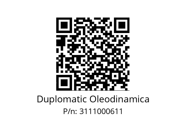   Duplomatic Oleodinamica 3111000611