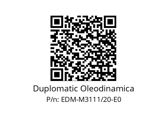   Duplomatic Oleodinamica EDM-M3111/20-E0