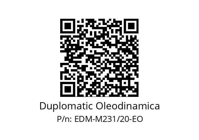   Duplomatic Oleodinamica EDM-M231/20-EO