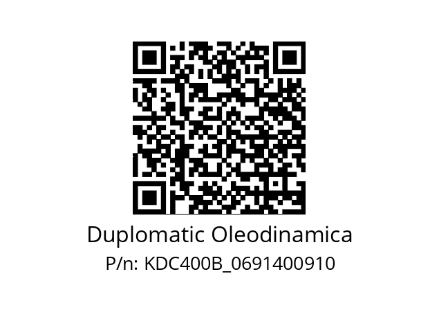   Duplomatic Oleodinamica KDC400B_0691400910