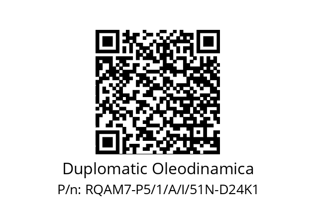   Duplomatic Oleodinamica RQAM7-P5/1/A/I/51N-D24K1