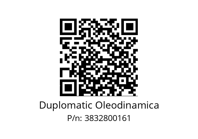   Duplomatic Oleodinamica 3832800161