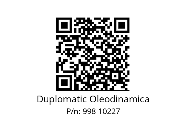   Duplomatic Oleodinamica 998-10227