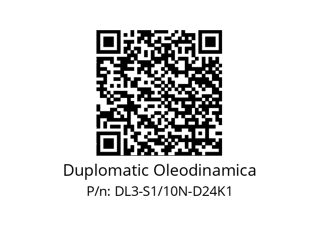   Duplomatic Oleodinamica DL3-S1/10N-D24K1