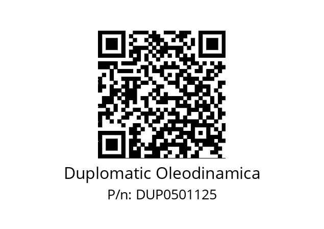   Duplomatic Oleodinamica DUP0501125