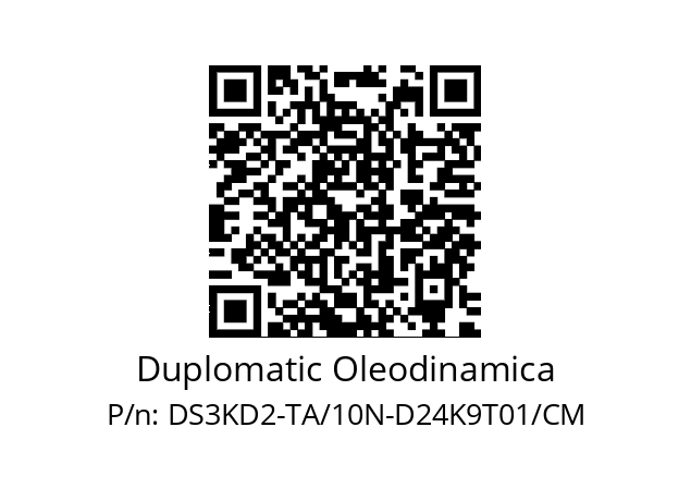   Duplomatic Oleodinamica DS3KD2-TA/10N-D24K9T01/CM