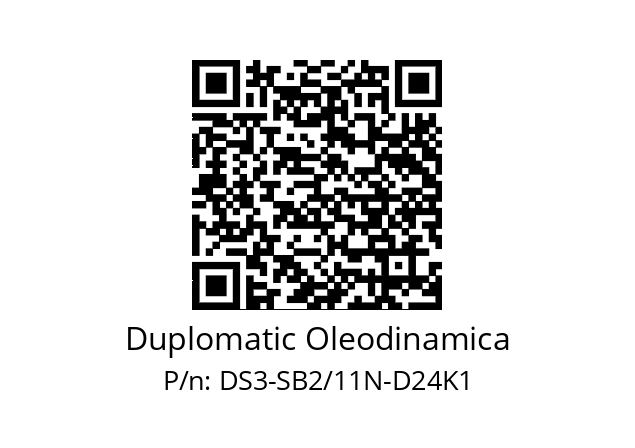   Duplomatic Oleodinamica DS3-SB2/11N-D24K1