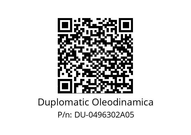   Duplomatic Oleodinamica DU-0496302A05