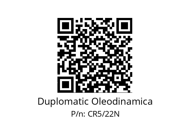   Duplomatic Oleodinamica CR5/22N