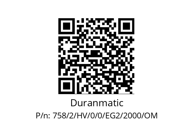   Duranmatic 758/2/HV/0/0/EG2/2000/OM