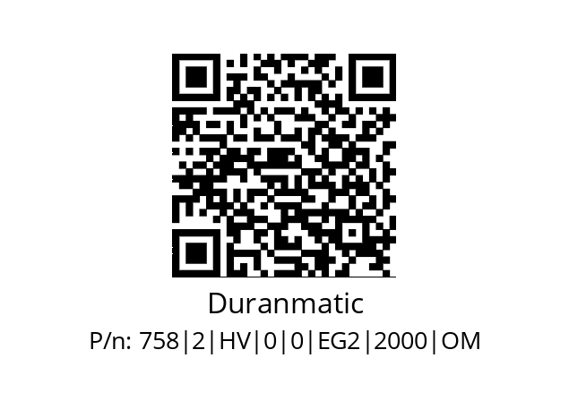   Duranmatic 758|2|HV|0|0|EG2|2000|OM