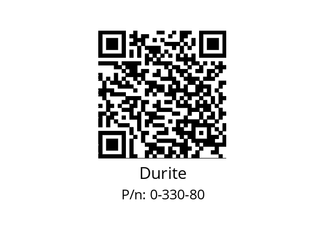   Durite 0-330-80