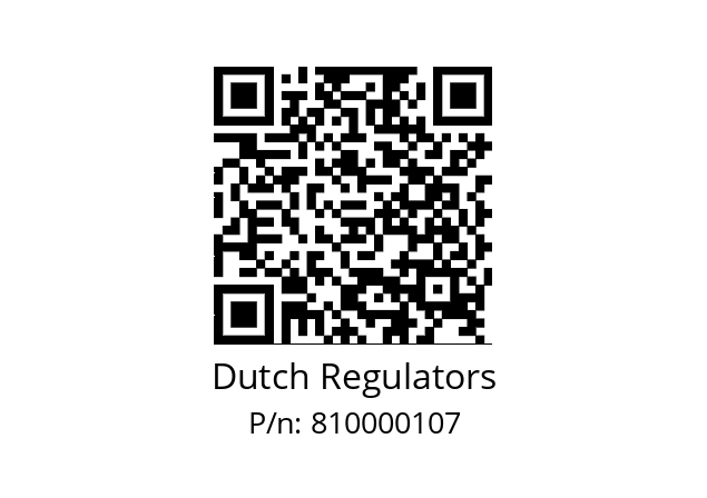   Dutch Regulators 810000107