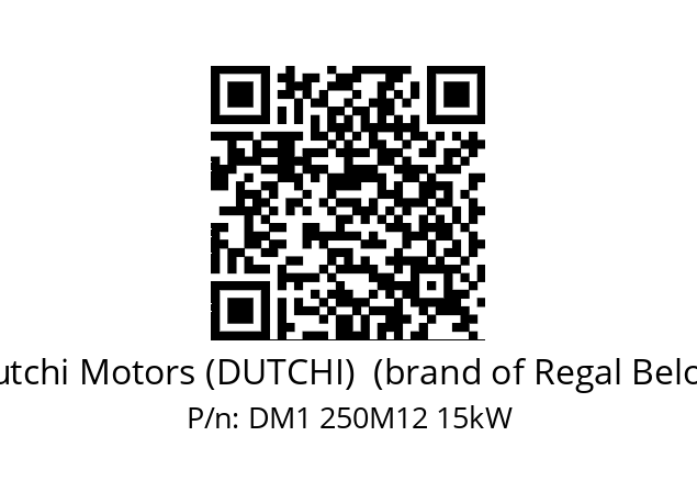   Dutchi Motors (DUTCHI)  (brand of Regal Beloit) DM1 250M12 15kW