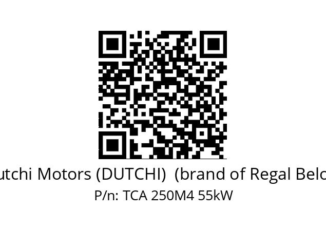   Dutchi Motors (DUTCHI)  (brand of Regal Beloit) TCA 250M4 55kW