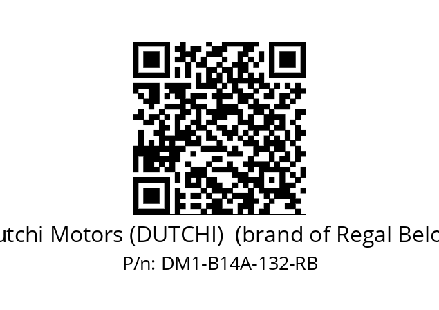   Dutchi Motors (DUTCHI)  (brand of Regal Beloit) DM1-B14A-132-RB