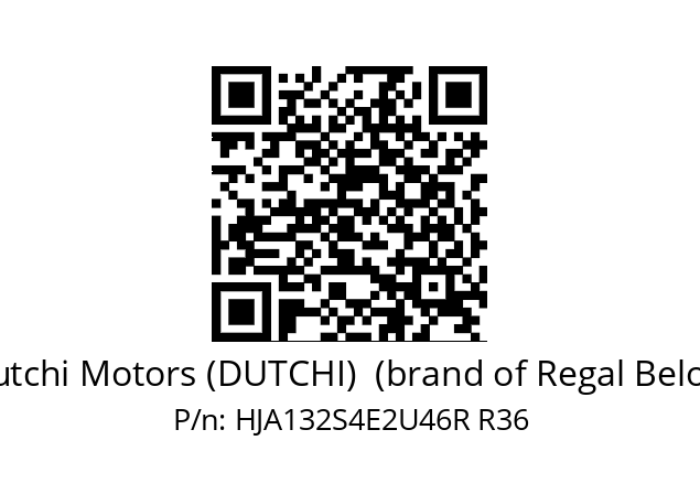   Dutchi Motors (DUTCHI)  (brand of Regal Beloit) HJA132S4E2U46R R36