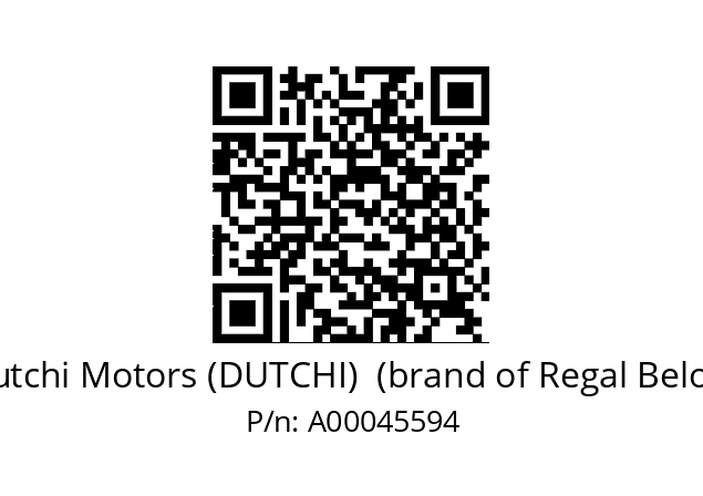   Dutchi Motors (DUTCHI)  (brand of Regal Beloit) A00045594