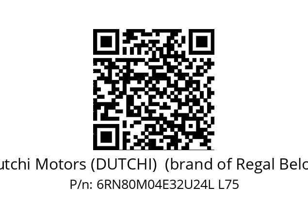   Dutchi Motors (DUTCHI)  (brand of Regal Beloit) 6RN80M04E32U24L L75