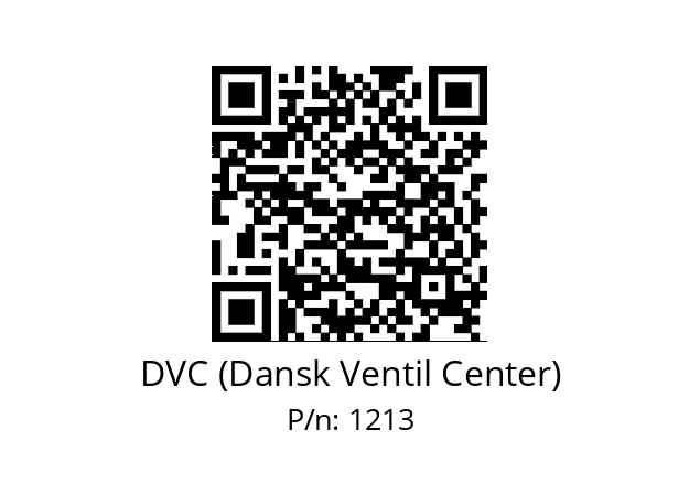   DVC (Dansk Ventil Center) 1213